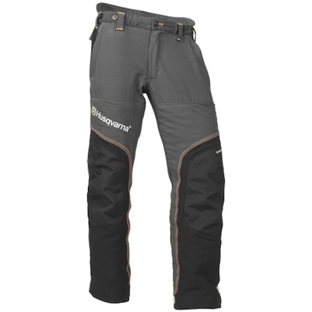Husqvarna Chainsaw Pants, Multi-materials, Grey, Size Small HTCP-S